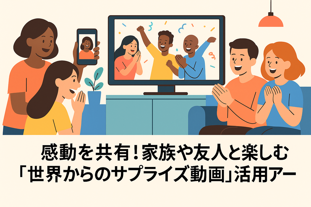 感動を共有！家族や友人と楽しむ「世界からのサプライズ動画」活用アイデア