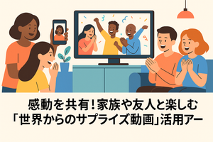 感動を共有！家族や友人と楽しむ「世界からのサプライズ動画」活用アイデア