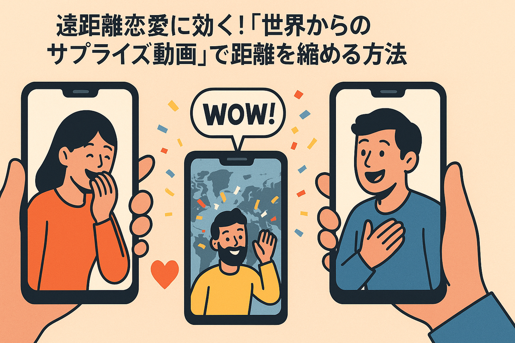 遠距離恋愛に効く！「世界からのサプライズ動画」で距離を縮める方法
