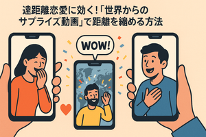 遠距離恋愛に効く！「世界からのサプライズ動画」で距離を縮める方法